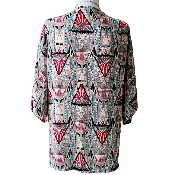 🔥SALE Xhilaration kimono crochet lace Art Deco size XS boho - Picture 4 of 14